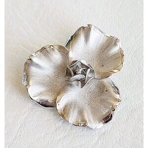 Vintage Sterling Silver R Inc Flower Brooch 1.5" 7.50g